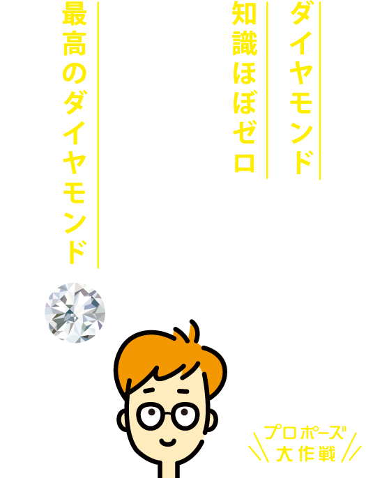 ダイヤモンド（婚約指輪）の知識ほぼゼロの男性が、どうやって、彼女にピッタリの最高のダイヤモンドを買うことができたのでしょう？