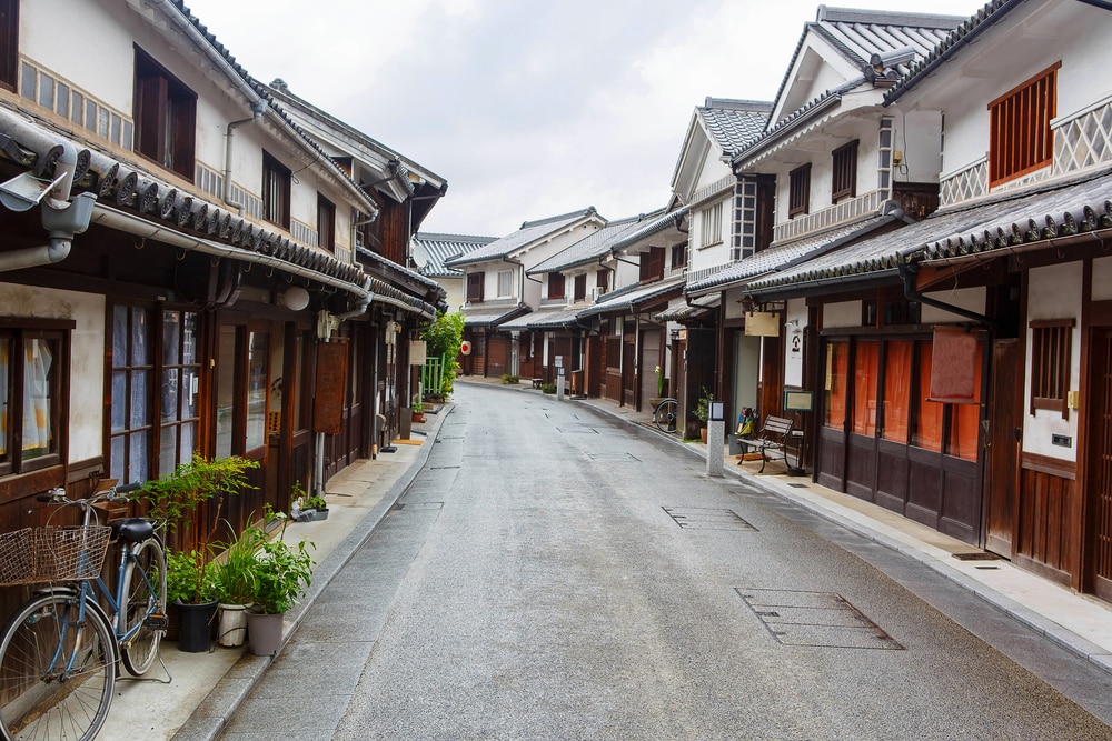 日本の古き良き時代の風景を楽しめる「倉敷美観地区」のイメージ